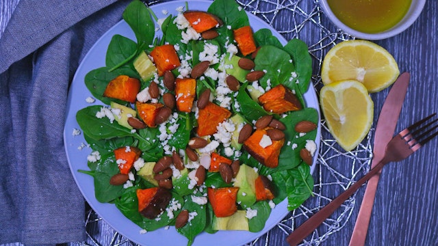Sweet Potato Salad With Greens