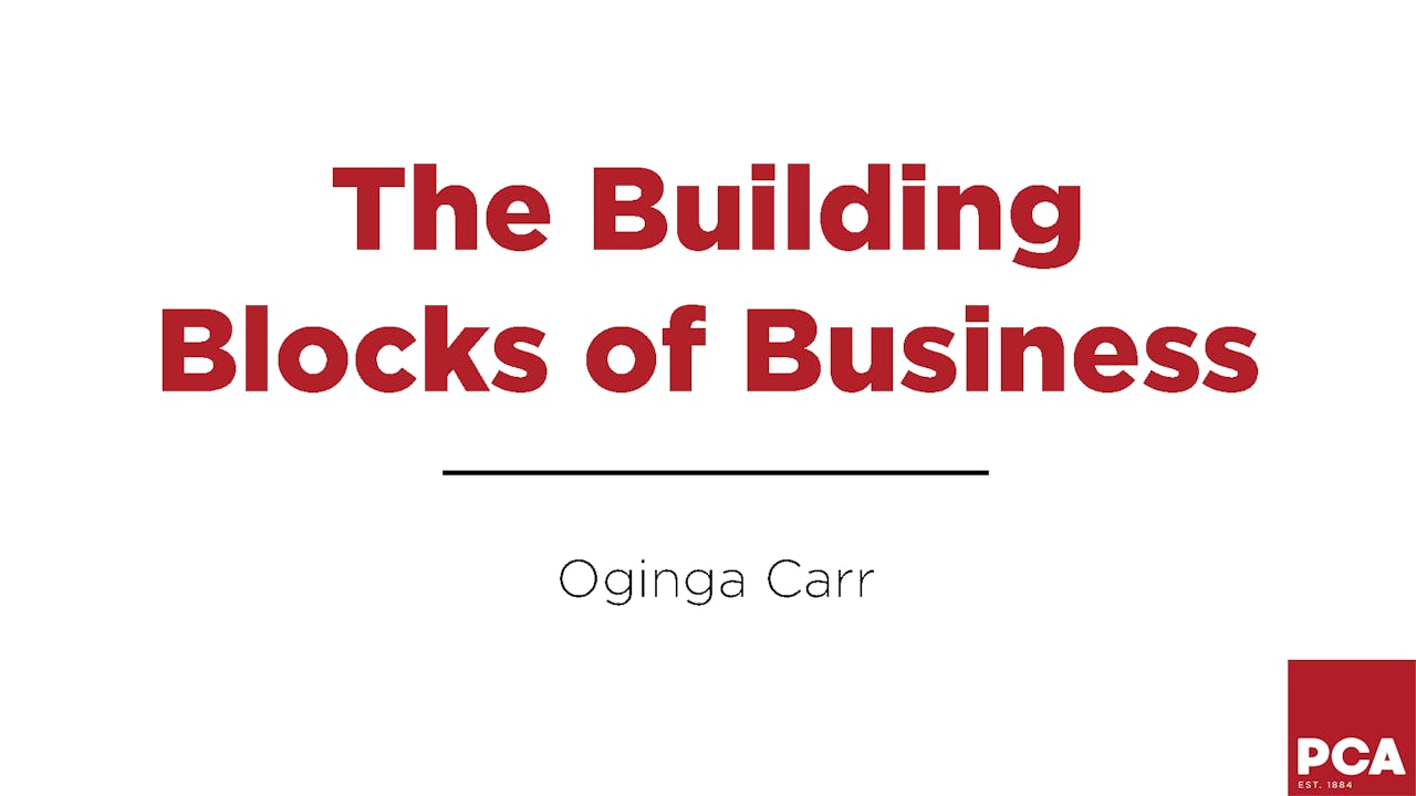 The Building Blocks of Business PCA Overdrive