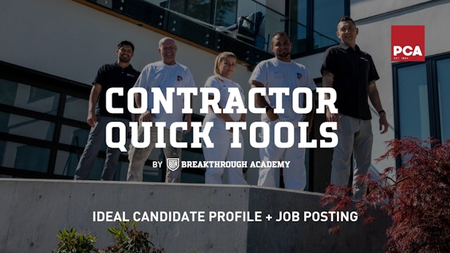 ⚒ IDEAL CANDIDATE PROFILE & JOB POSTING