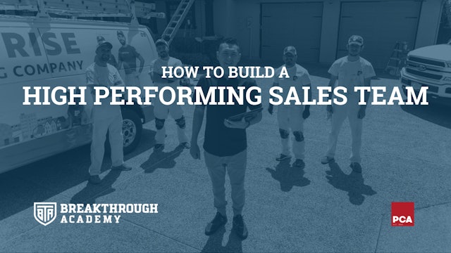 Build a High Performing Sales Team