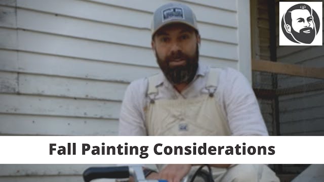 Fall Painting Considerations