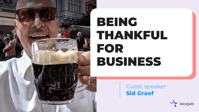 Small Business Motivation - Being Thankful for Business