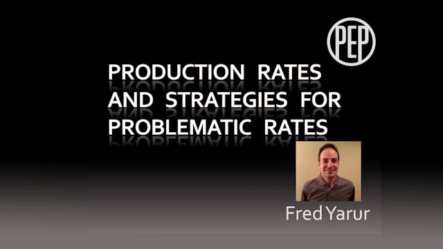 Production Rate Strategies