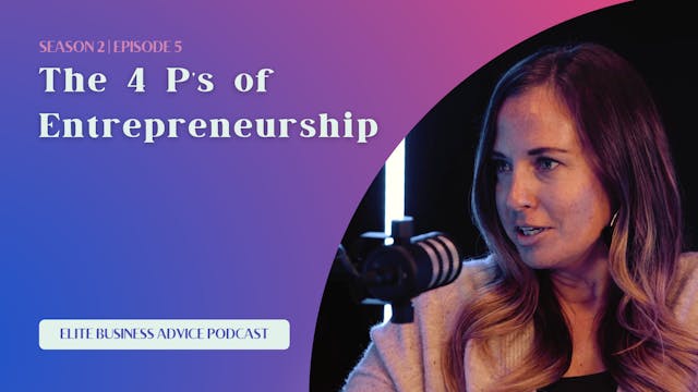 The 4 P’s of Entrepreneurship