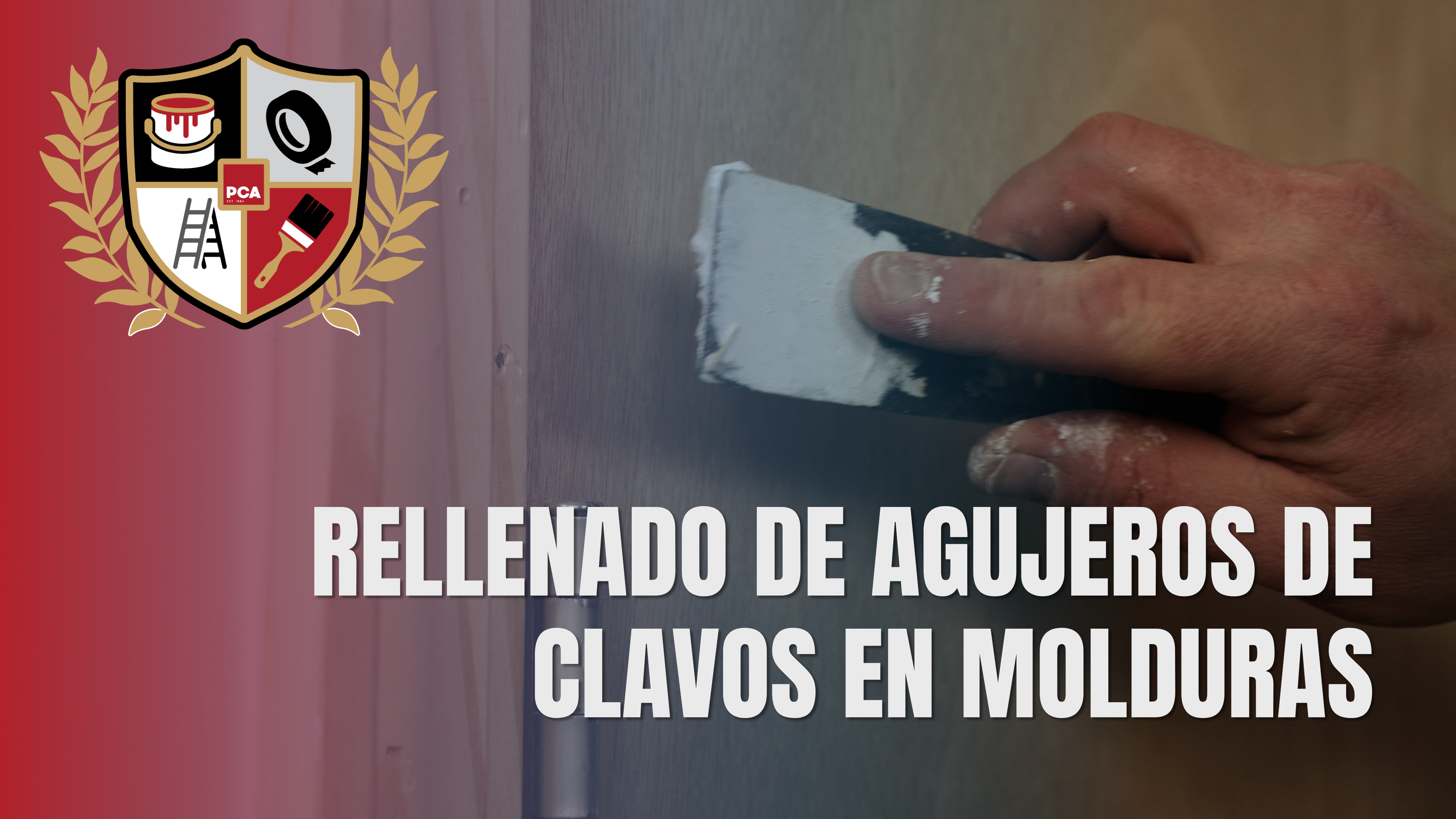Rellenado de Agujeros de Clavos en Molduras