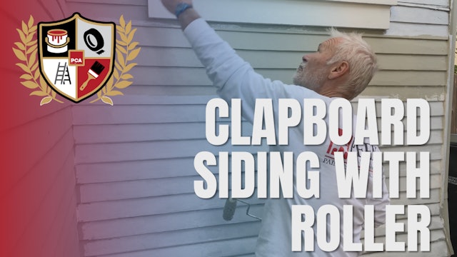 Clapboard Siding with Roller
