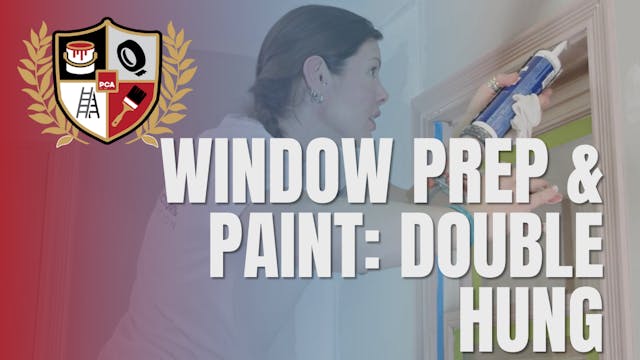 Window Prep & Paint: Double Hung