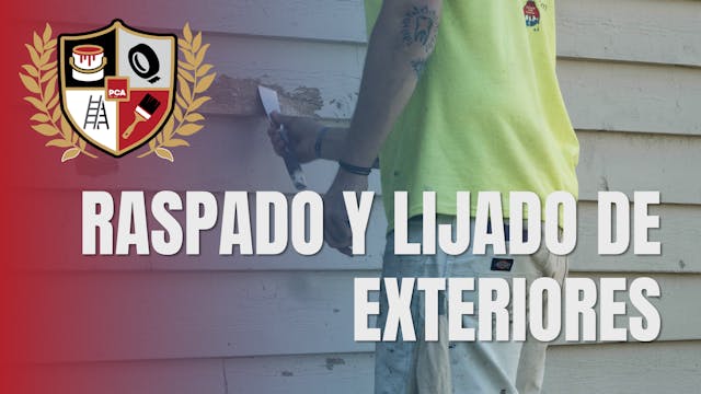 Raspado y lijado de exteriores