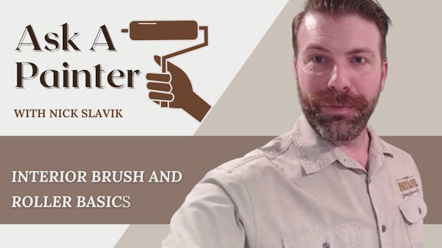 Interior Brush and Roller Basics