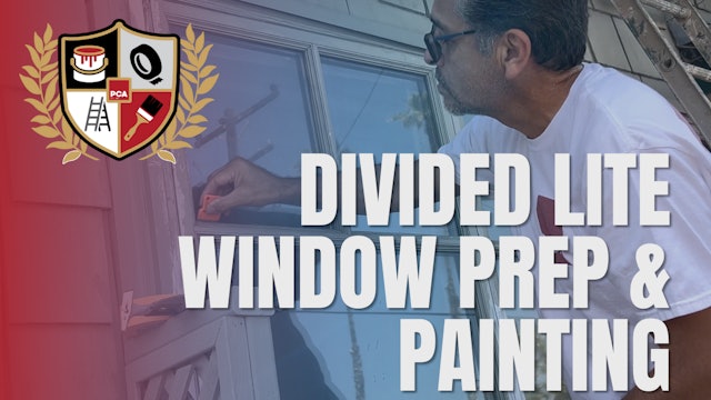 Divided Lite Window Prep & Painting