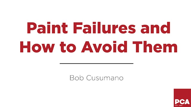 Paint Failures and How To Avoid Them