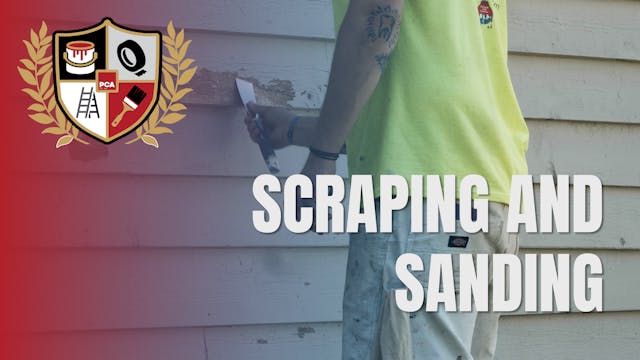 Scraping and Sanding