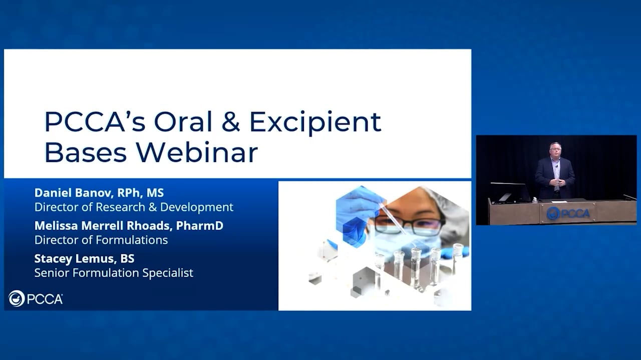 Expand Your Compounding Opportunities with PCCA Oral & Excipient Bases