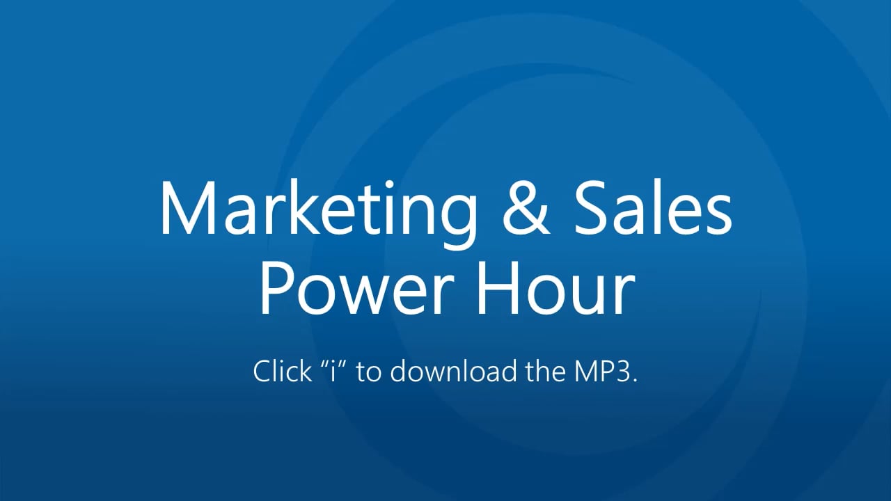 Power Hour-2022-01-January: Establishing The Right Goals For Pharmacy Growth