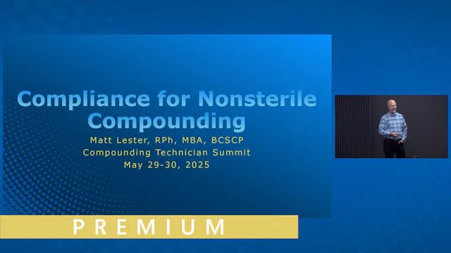 Compliance for Nonsterile Compounding