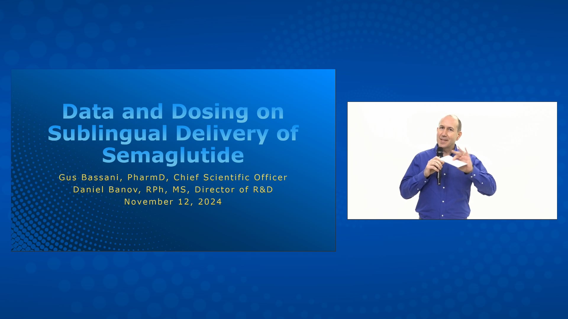 Data and Dosing on Sublingual Delivery of Semaglutide