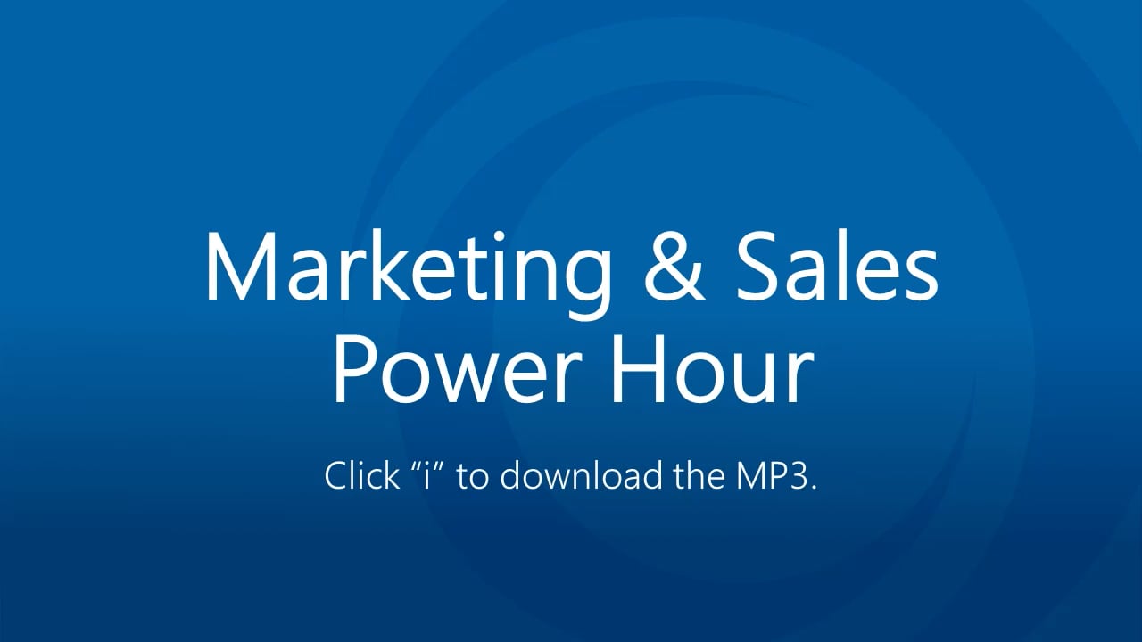 Power Hour-2021-02-February: Building your hospice and palliative care niche.
