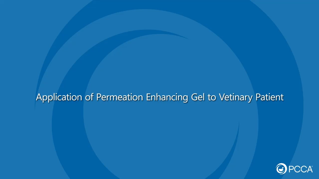 Applying a Veterinary Gel