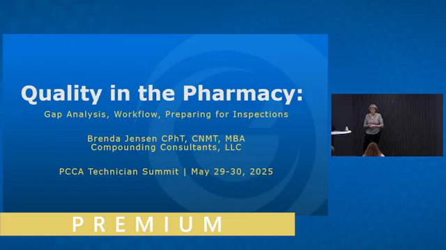 Quality in the Compounding Pharmacy- ...
