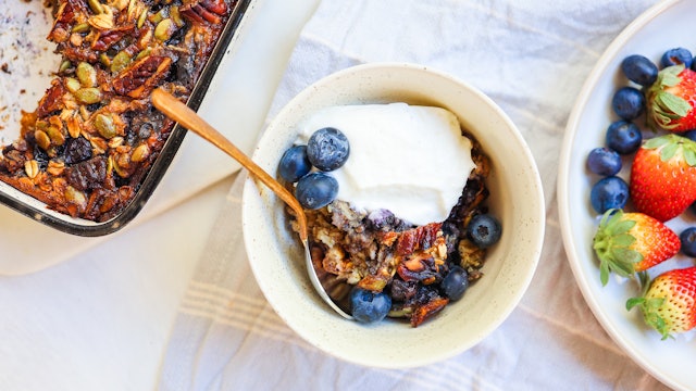 Blueberry Baked Oatmeal - Marika Day