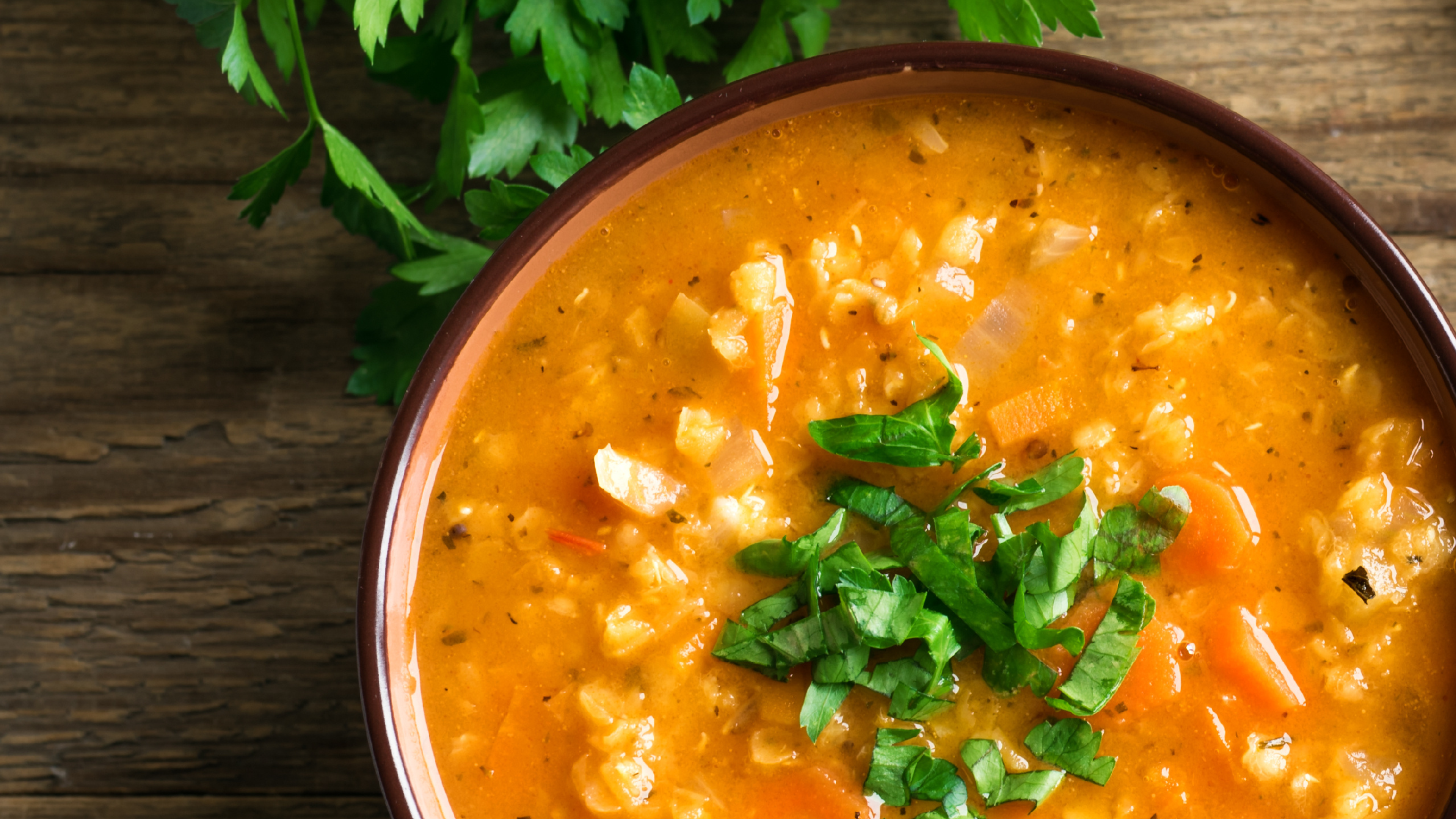 Nourishing lentil soup 