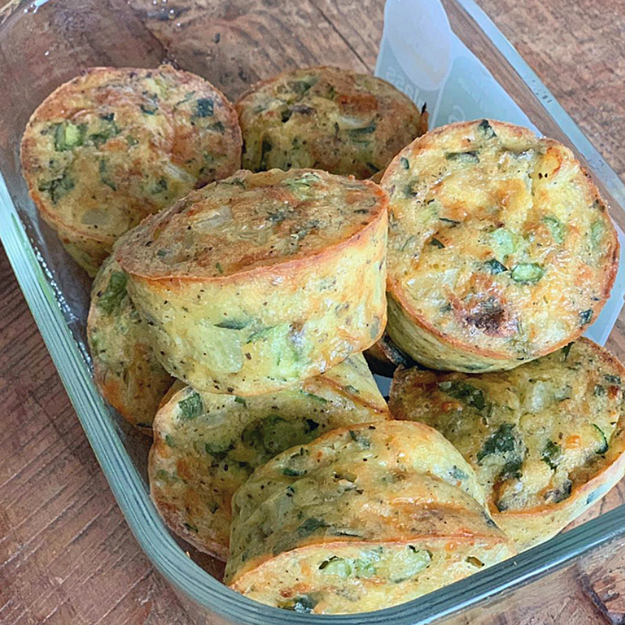 Bec's Cheesy Zucchini Egg Muffins