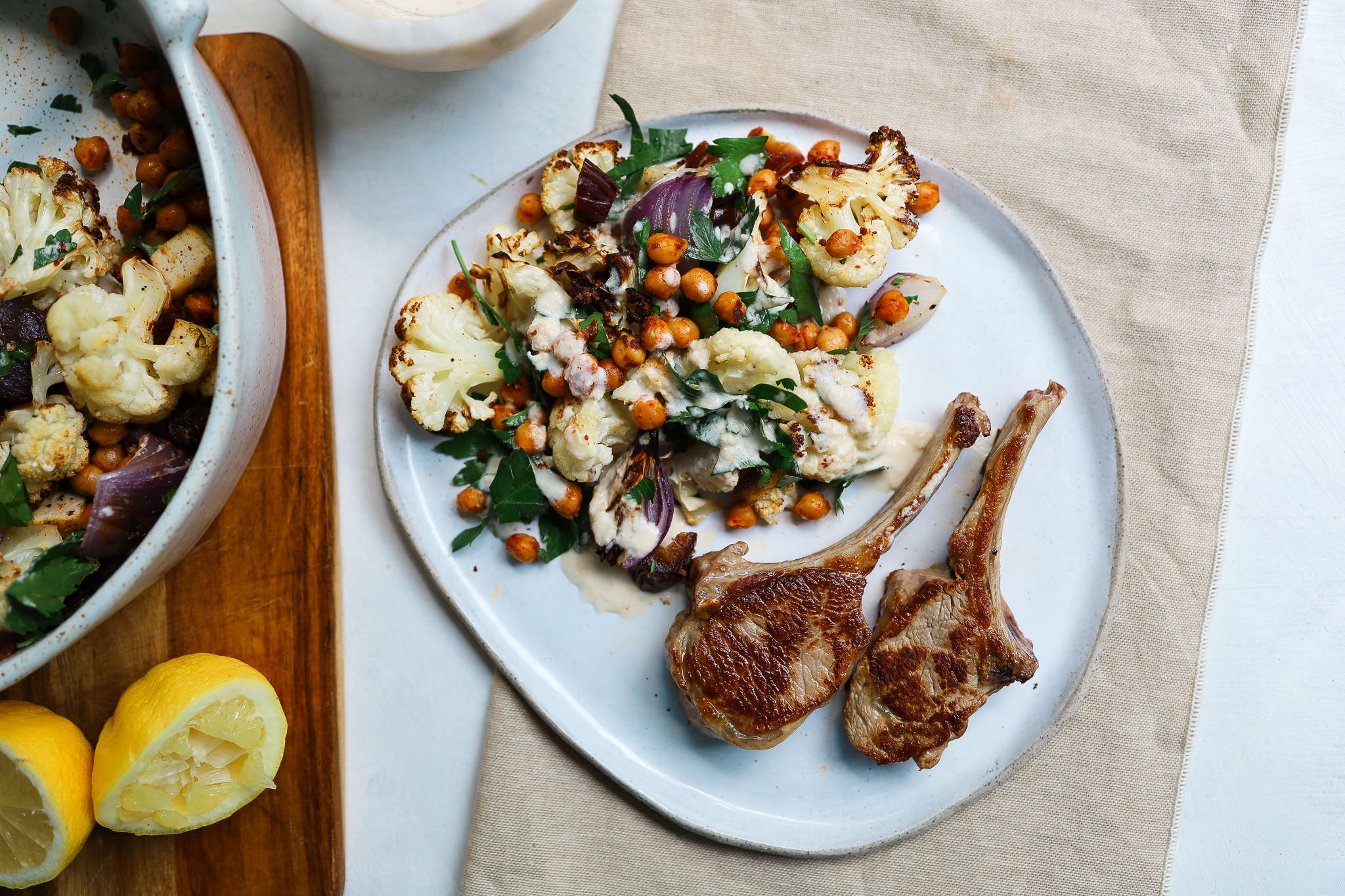 Lamb Lollipop Cauli Salad - Marika Day