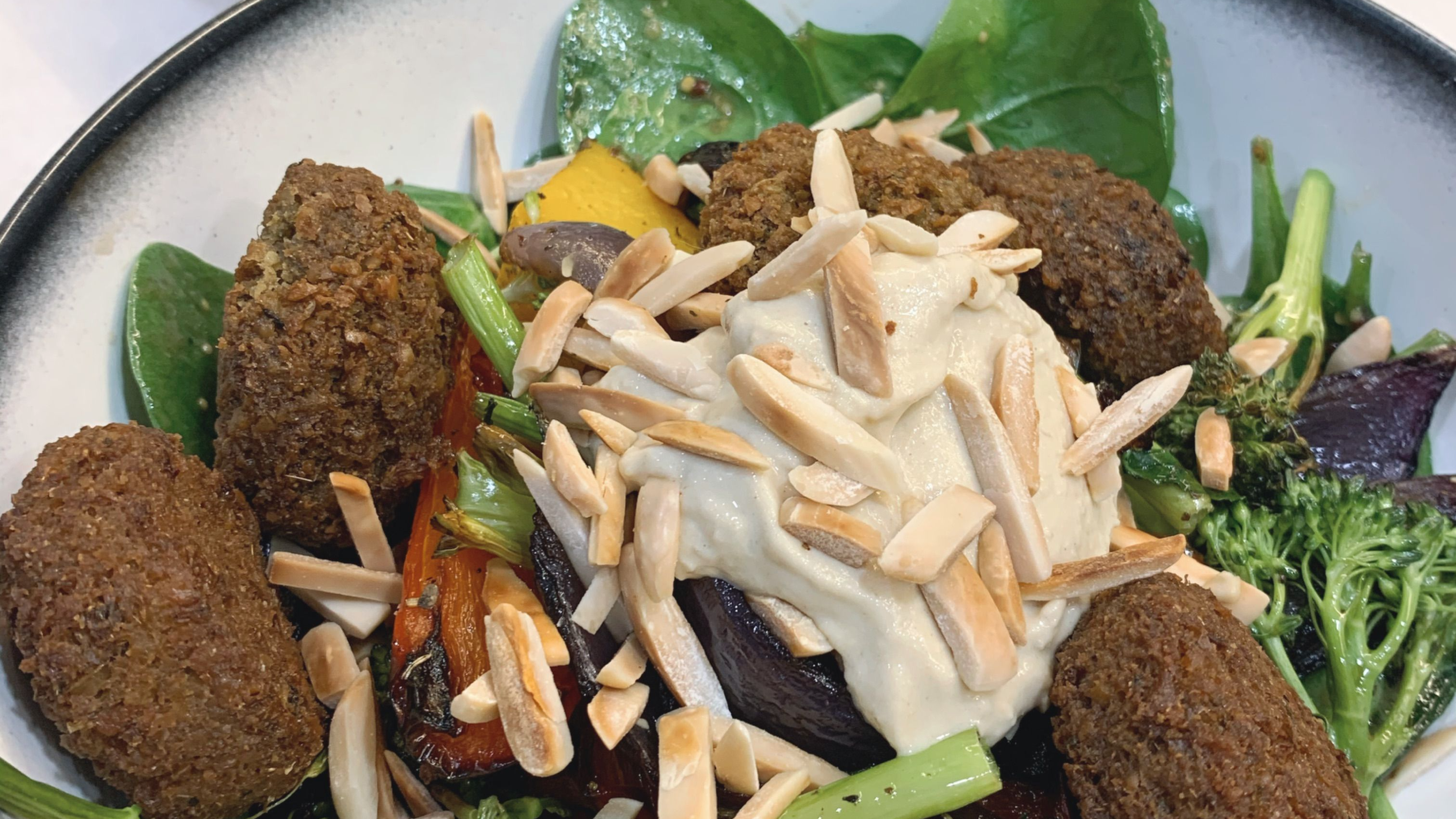 Bec's Roast Veggie And Falafel Bowl