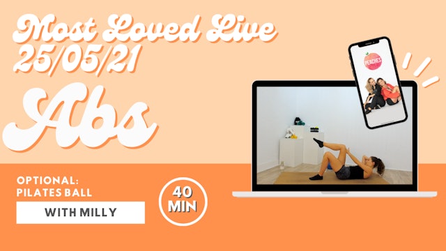 Most Loved Live - Abs with Milly 21/05/21