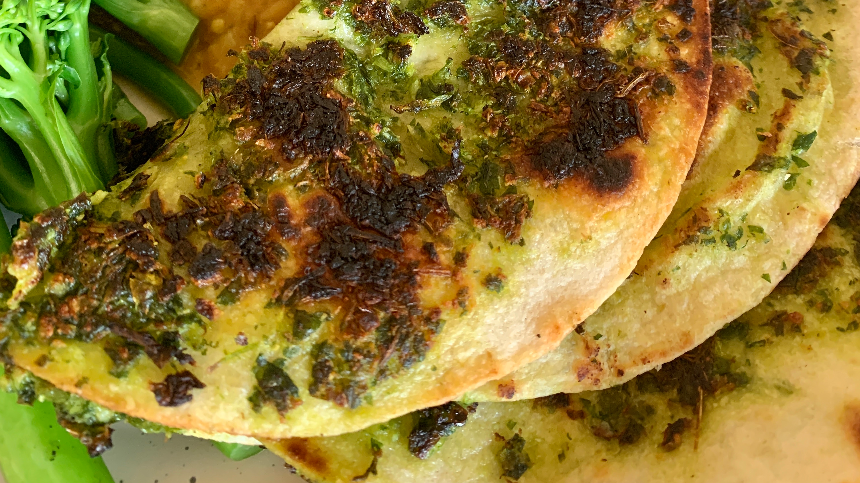 Tori's Cheat Garlic Naan