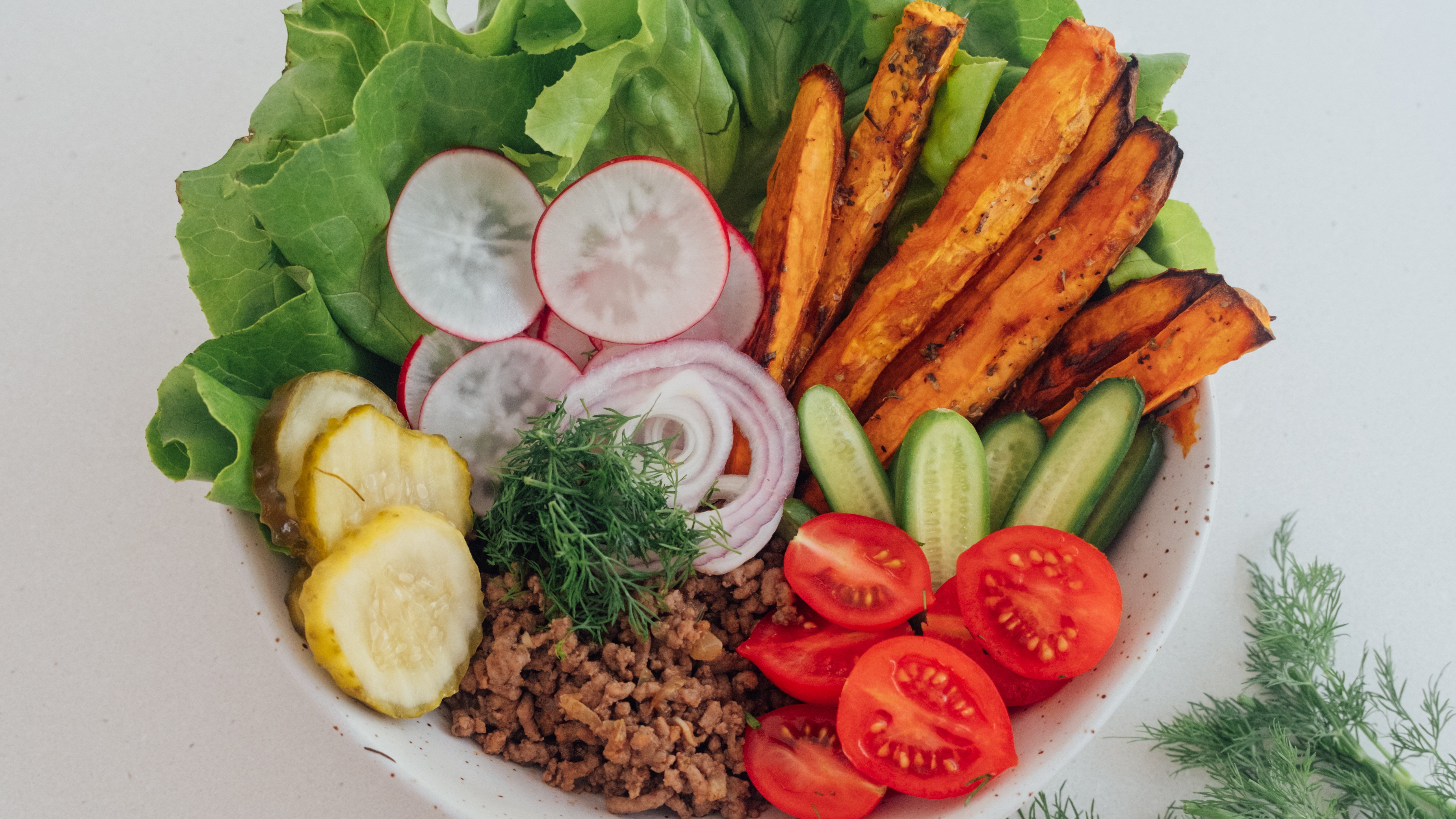 Holly's Burger Salad Bowl