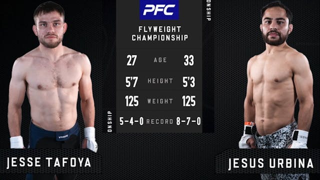 PFC 26 Jesse Tafoya vs Jesus Urbina