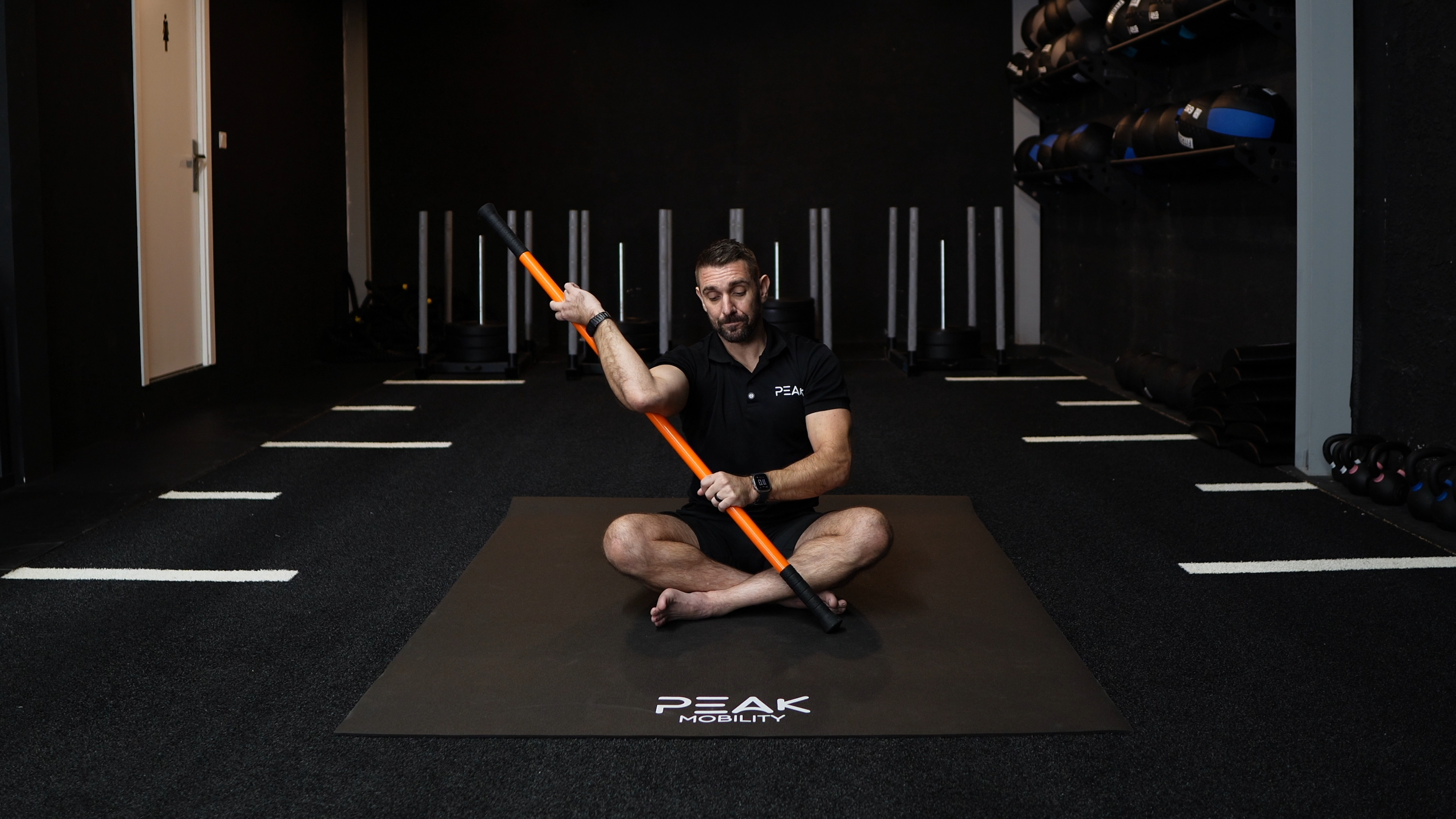 Seated Shoulder External Rotation (ER) PAILs/RAILs with Stick