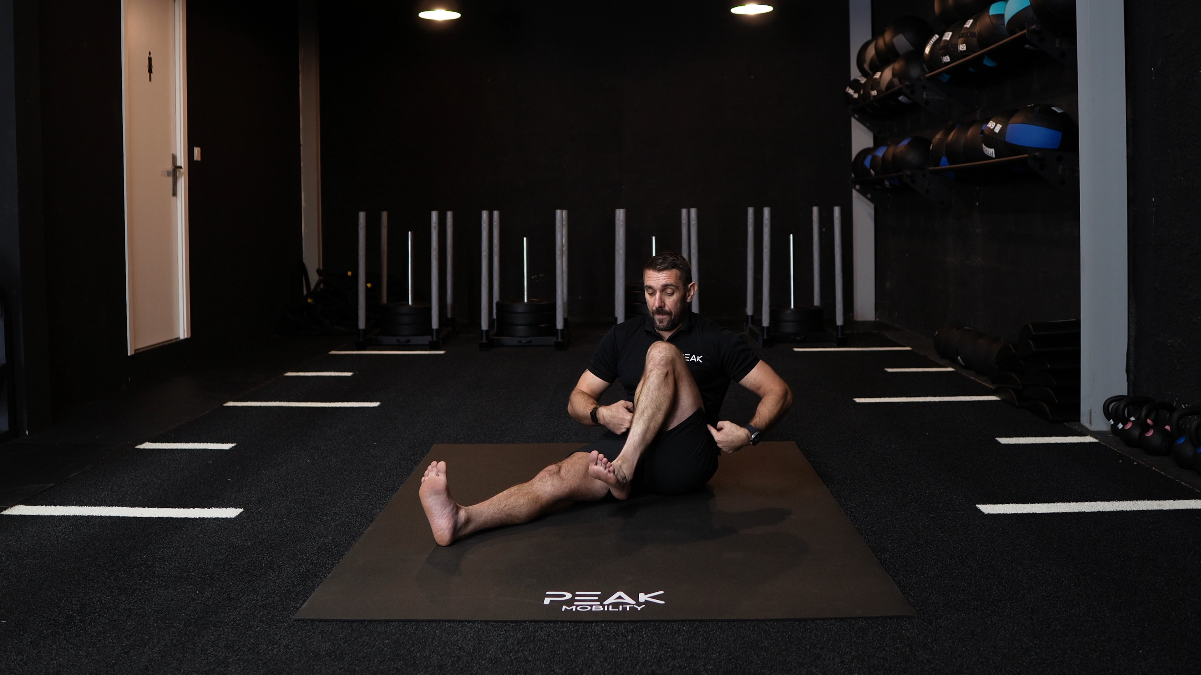 Seated Hip Flexion Passive Range Holds (PRH)