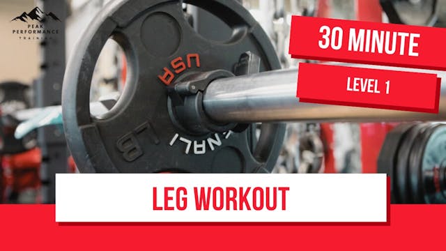 Leg Workout Level 1