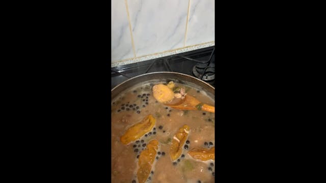 Brown beans soup