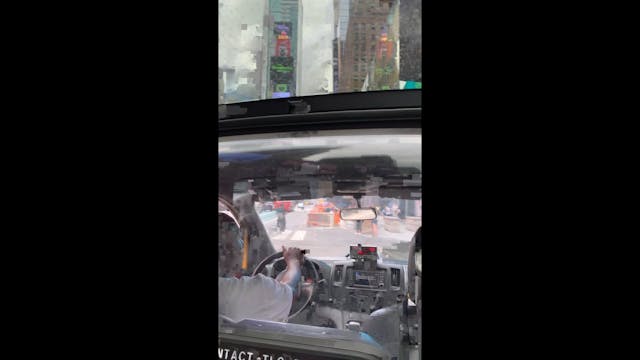 In the cab