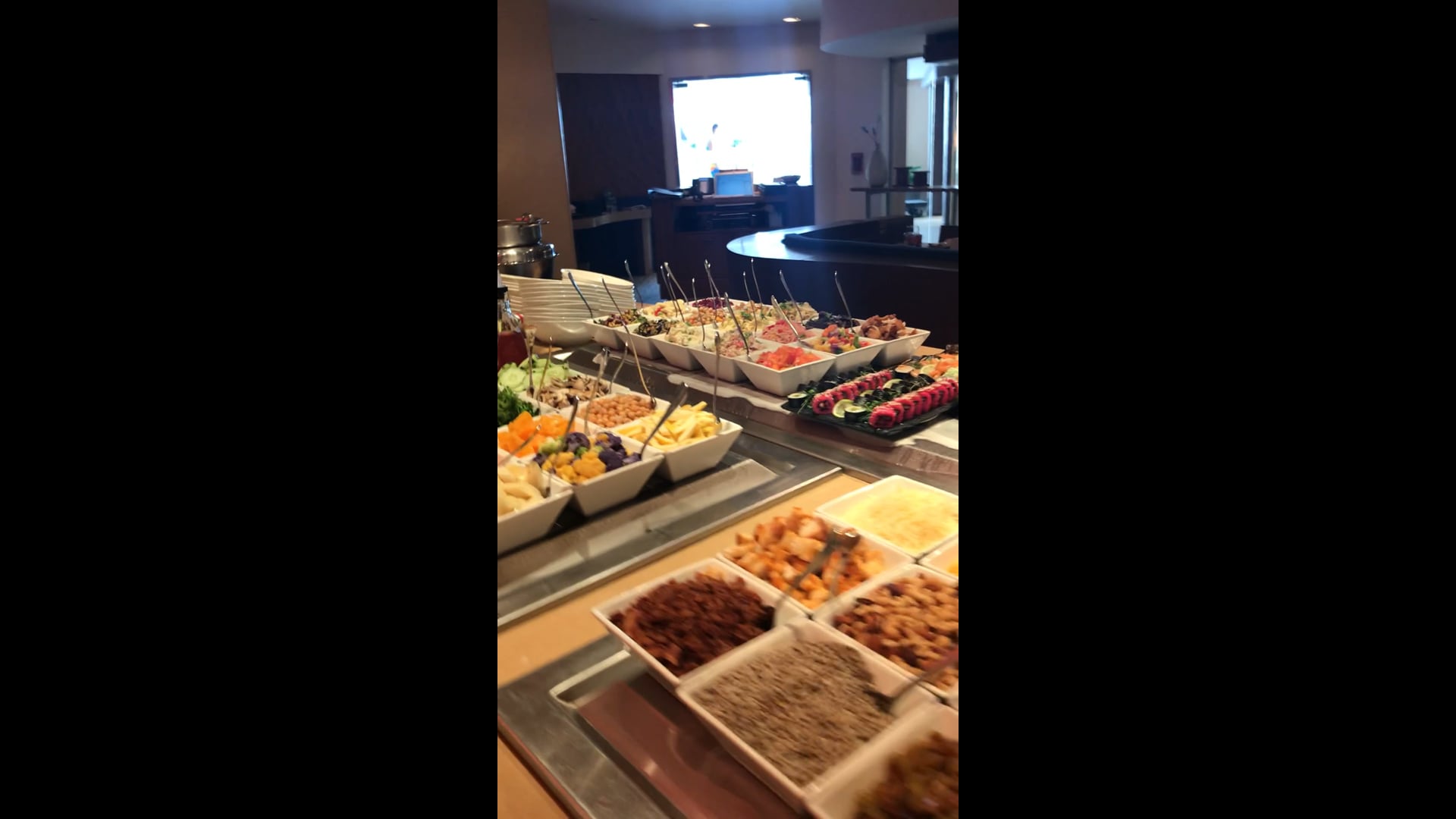 The buffet at Aquarius