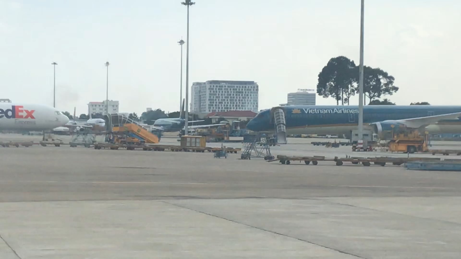 Touch down Hanoi airport