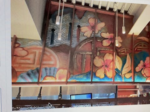 Elisa Le Juez painted the wall at PF ...