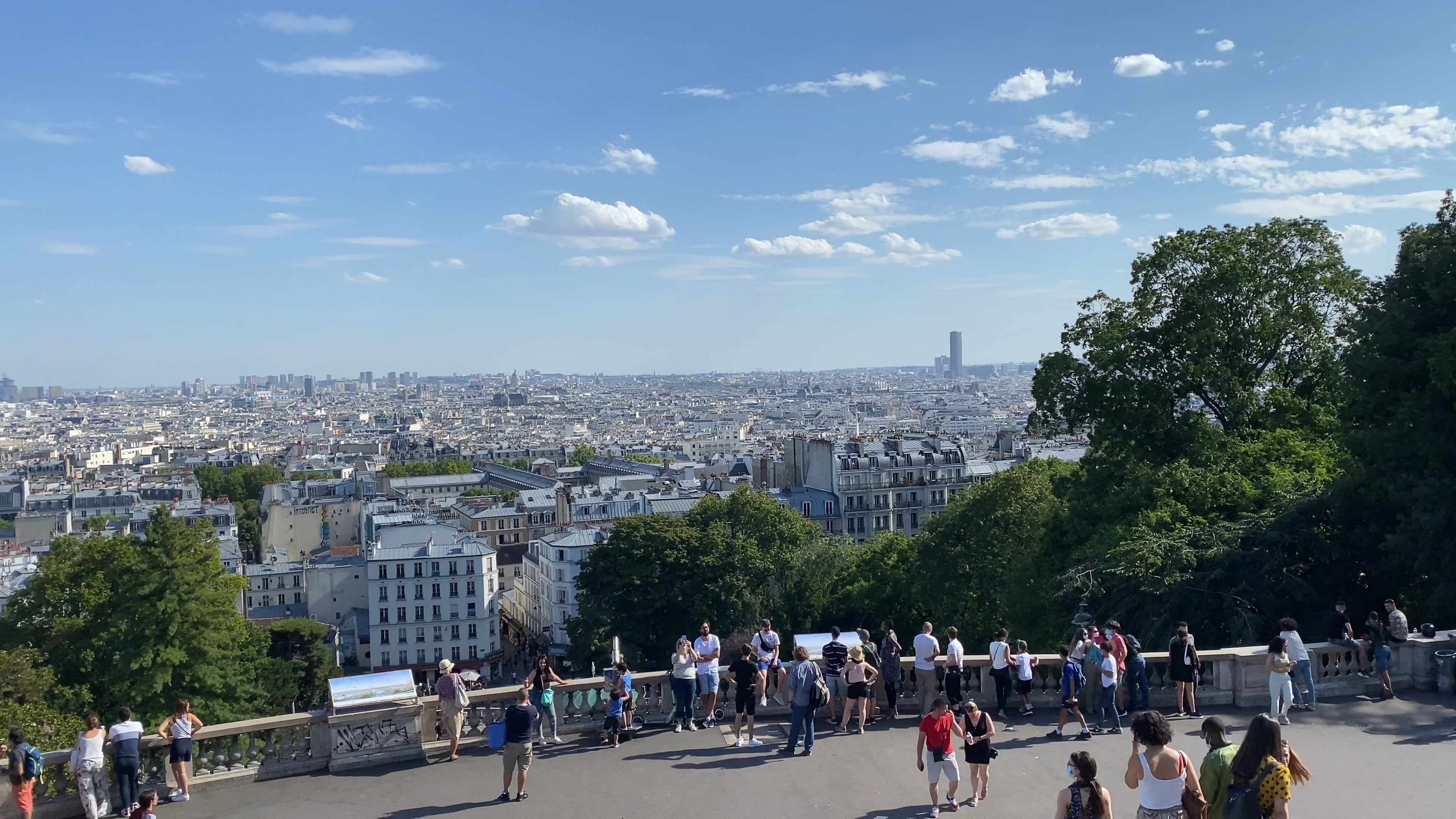 On top of the mountain in Paris