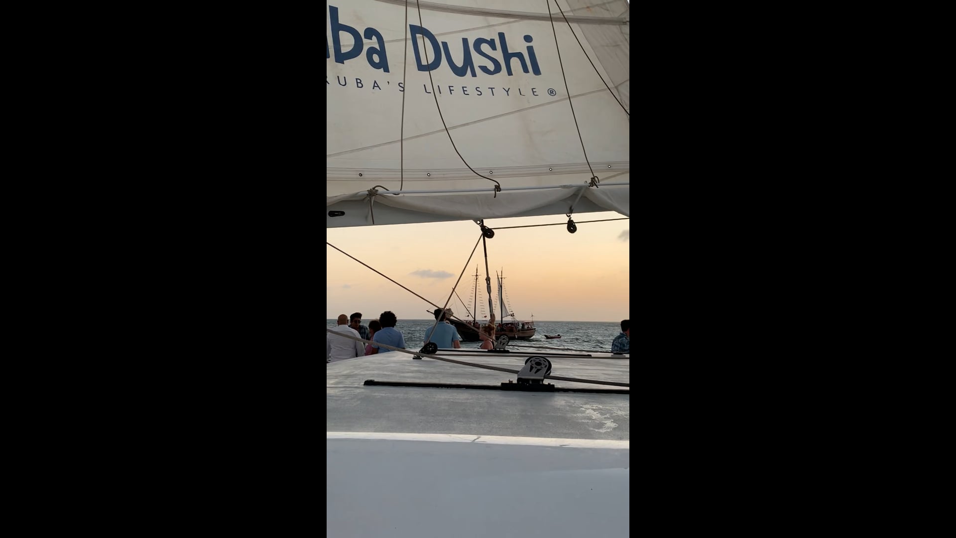 Sunset from the Catamaran