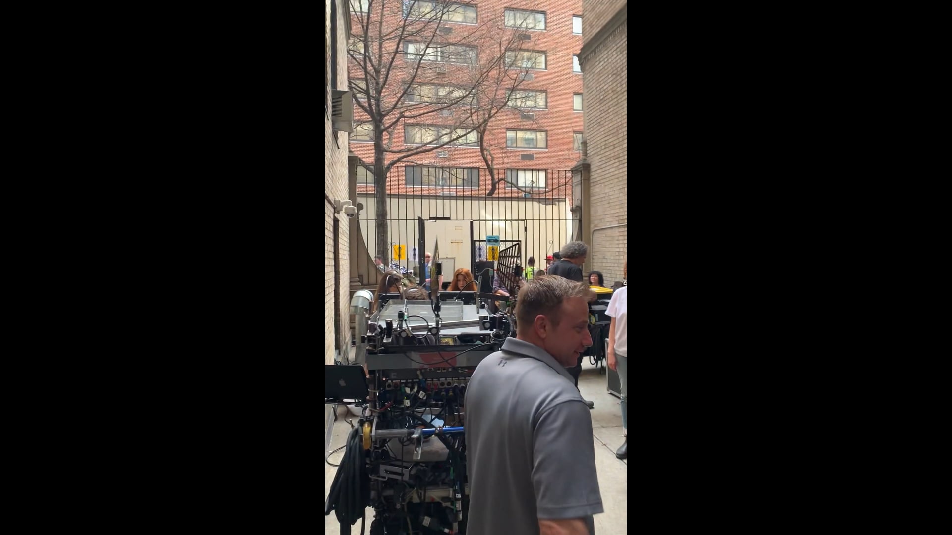 Filming in my building