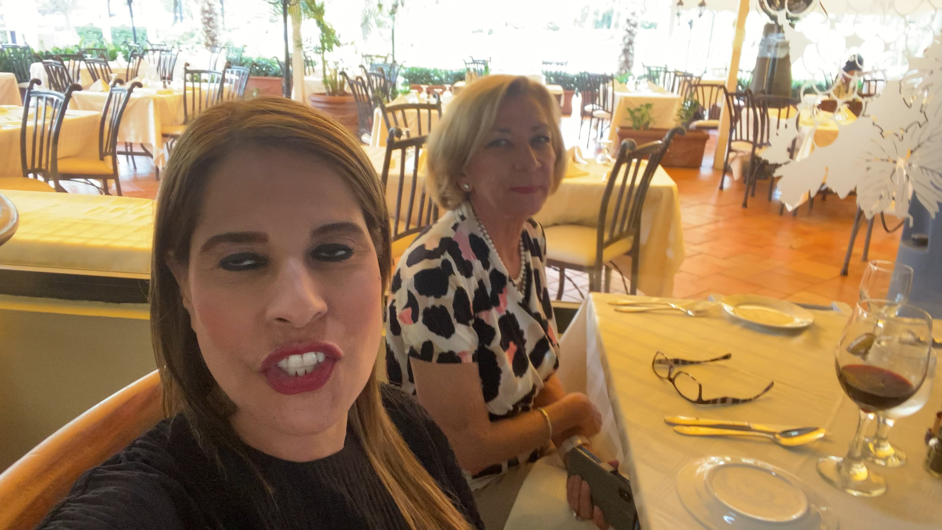 With the sister for brunch