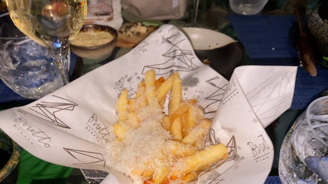 Truffle fries at Brutto