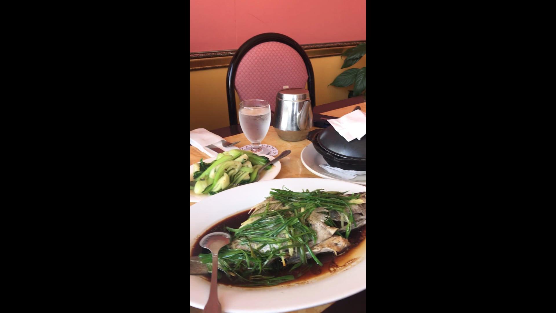 A whole fish at the Chinese 