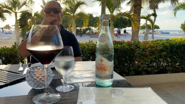 Xmas dinner at BLT Aruba in the Ritz