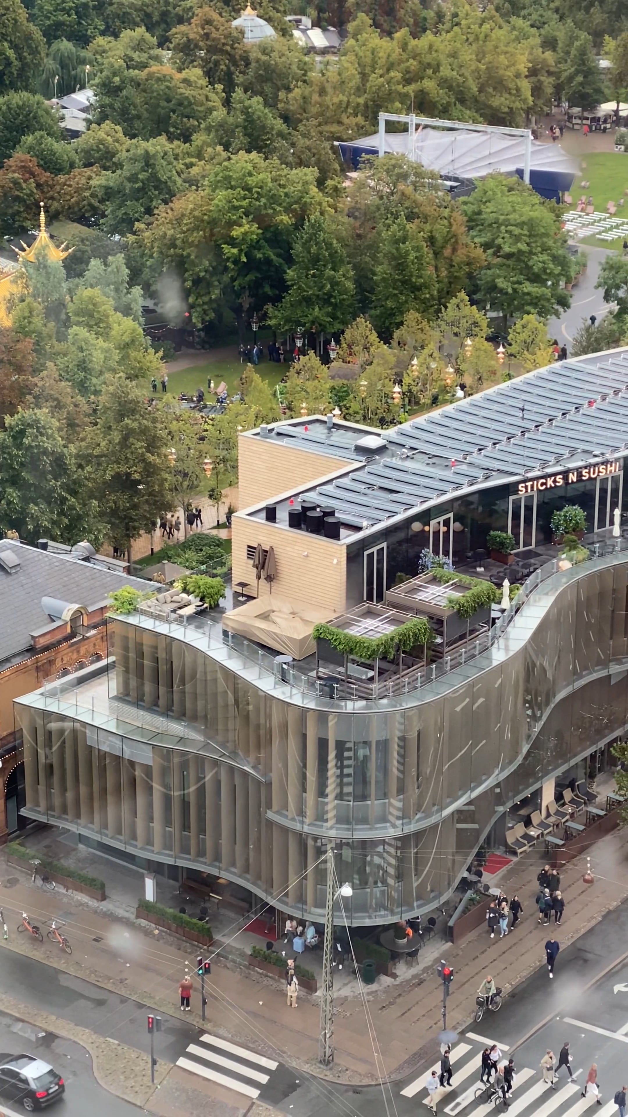 View from the room at Tivoli gardens