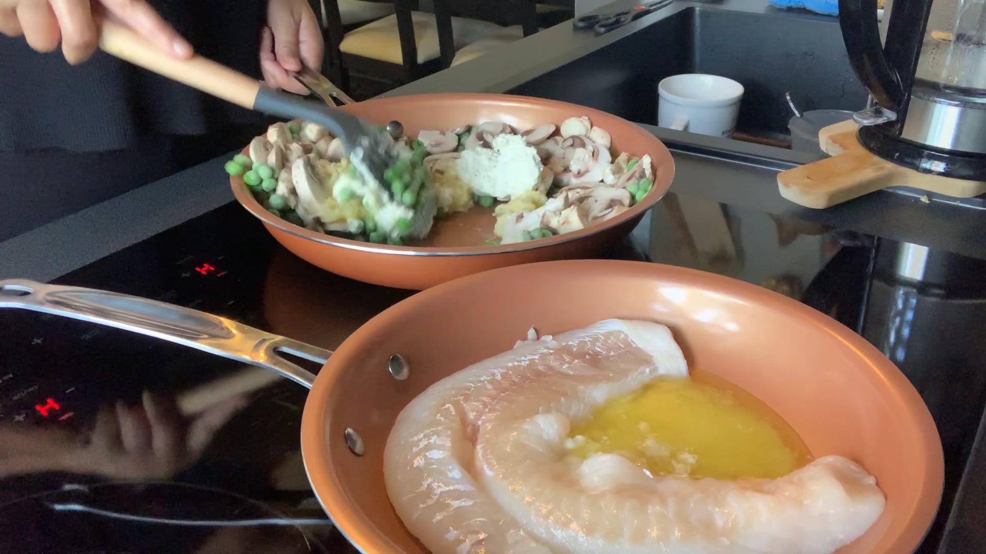 Cod in a creamy sauce