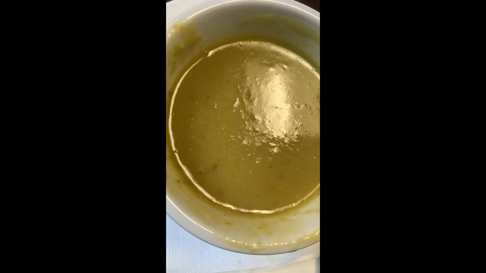 Green pea soup